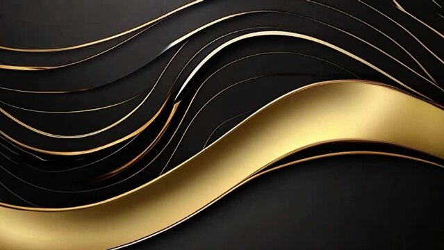 luxury black background with golden element