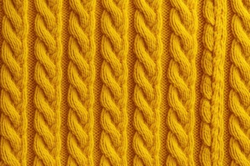 Bright Yellow sweater background. Art material. Generate Ai