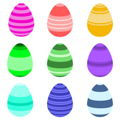Striped Easter egg
