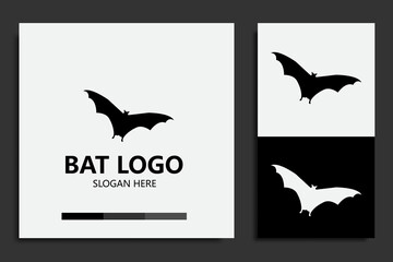 Bat logo template design 