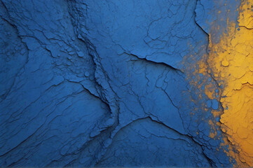 Rough Orange and Dark Blue Powdered Shale Surface Wallpaper Background