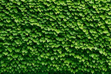 Green hedge or Green Leaves Wall isolated on a white transparent background
