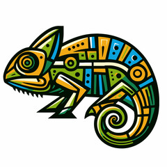 illustration of a chameleon