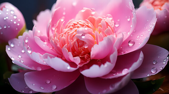 Flower petals illustration, romantic background for Valentine's Day