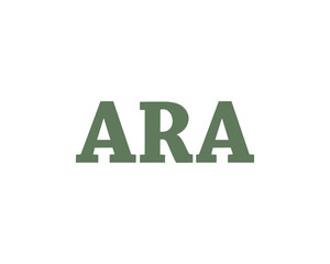 ARA logo design vector template