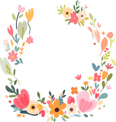 leaves nature flowers spring illustration