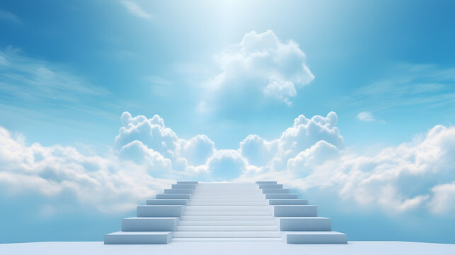 Stair to heaven scenery rendering