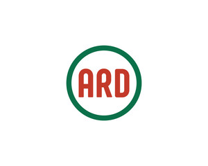 ARD logo design vector template