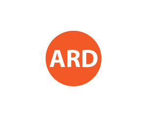 ARD logo design vector template
