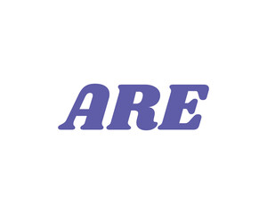 ARE Logo design vector template