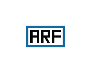 ARF logo design vector template