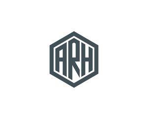 ARH logo design vector template