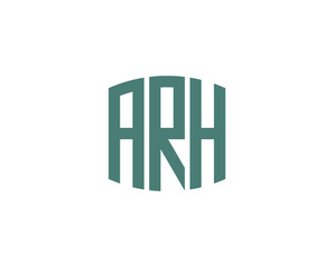 ARH logo design vector template