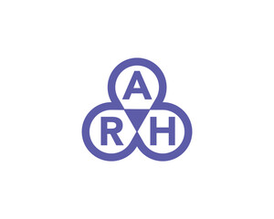 ARH logo design vector template