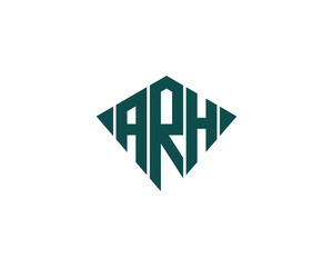 ARH logo design vector template