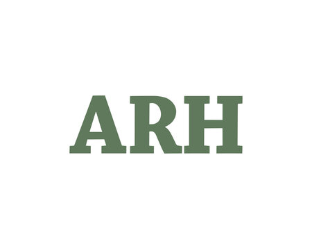 ARH logo design vector template