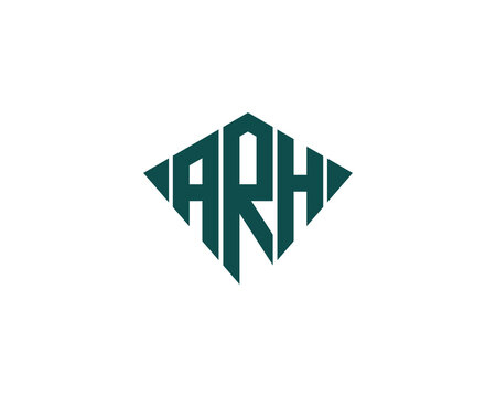 ARH logo design vector template