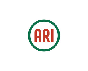 ARI logo design vector template