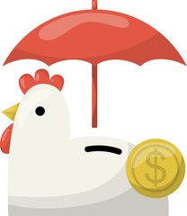 Savings Protection Icon Illustration
