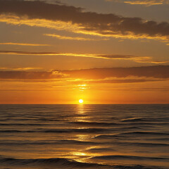 sunset over the sea