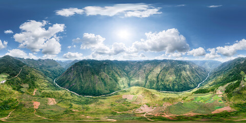 360 photo, Northernmost Point of Vietnam in Ha Giang province.