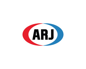 ARJ logo design vector template