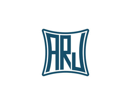 ARJ logo design vector template