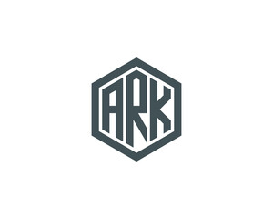 ARK logo design vector template