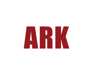 ARK logo design vector template