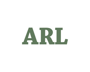 ARL logo design vector template