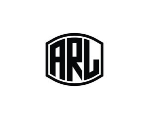ARL logo design vector template