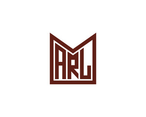 ARL logo design vector template