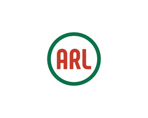 ARL logo design vector template