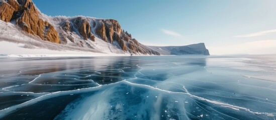 The Stunning Visual of Arctic Icebergs Slowly Melting Under the Intense Sunlight