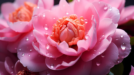 Close-up of scattered petals conveys romance and elegance