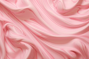 Creamy Pink cream texture. Smear natural product. Generate Ai