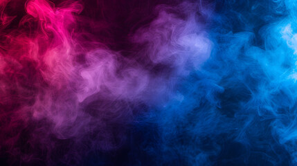 Obraz na płótnie Canvas colorful smoke on the dark studio, abstract background.