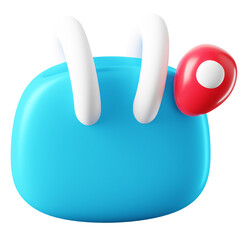 3D Icon Shopping Bag Illustration