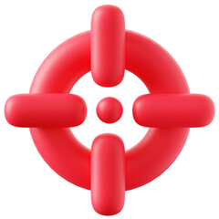 3D Icon Target Illustration