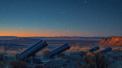 Starry Night Skies Through a Telescope
