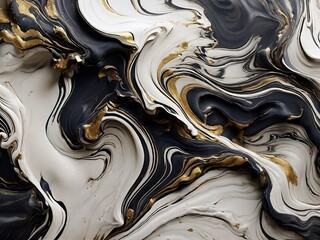 Abstract marble ink texture generative Ai.
