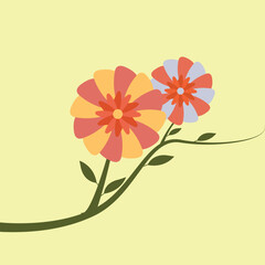 Naklejka premium abstract floral background