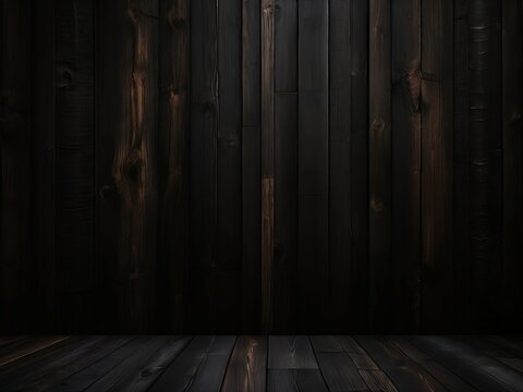 Old wooden room floor texture design,dark theme