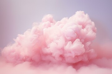 Dreamy Pink soft cloud. Beauty pastel. Generate Ai