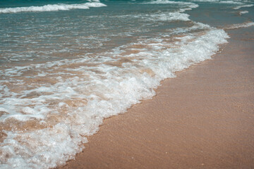 Beach on the island during the day