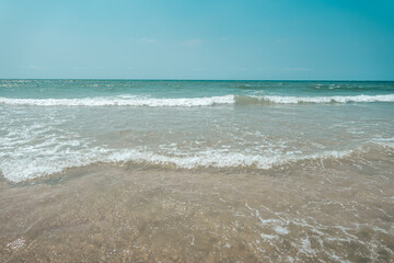 Beach on the island during the day