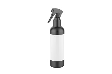Trigger Spray Bottle Mockup Isolated On White Background. 3d illustration