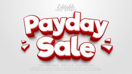Payday sale editable text effect, Sale text mockup template