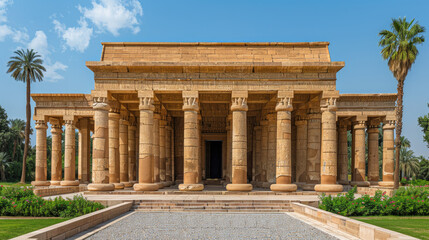 Fototapeta premium Neoclassical Majesty in the Egyptian Desert