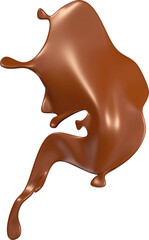 melted chocolate dripping 3D